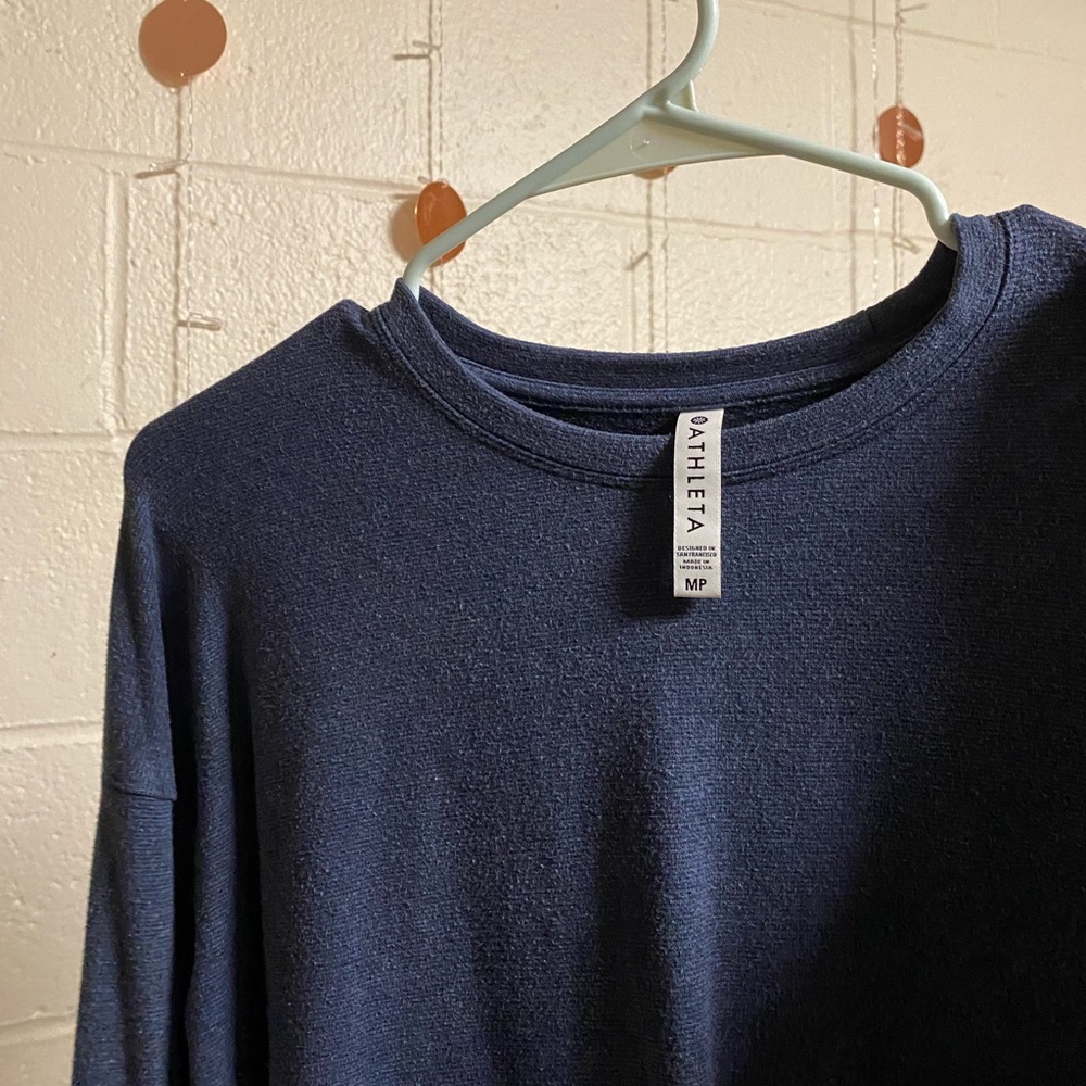 Athleta Blue/Gray Long Sleeve